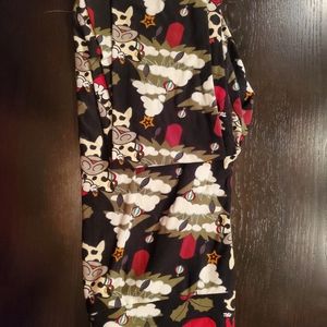 OS Christmas Cow LLR Leggings